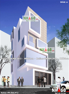 Thiết kế nhà phố 4.5 tầng kích thước 5.3m x 11m | Nhà 68