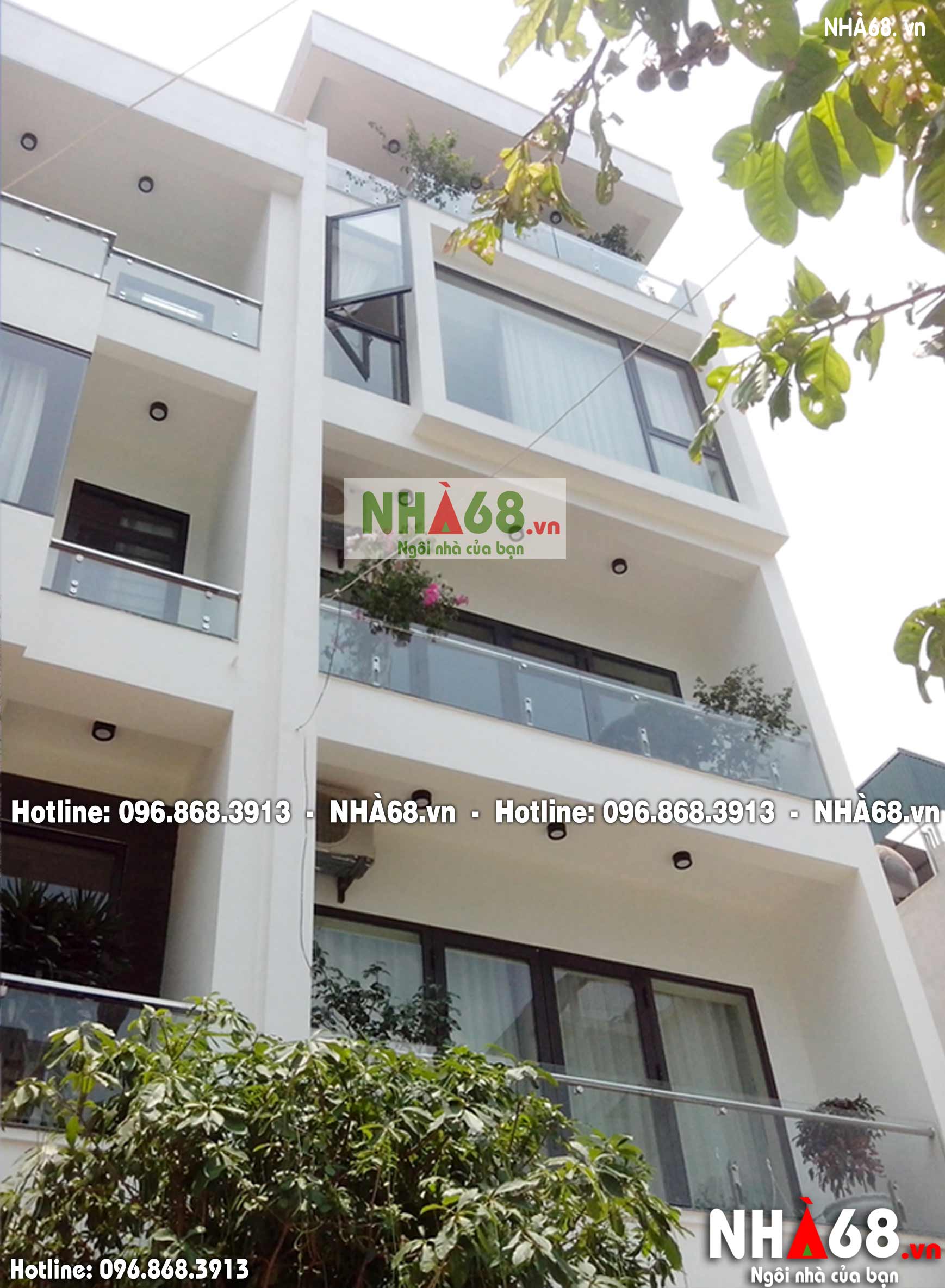 Thiết kế nhà phố 4,5 tầng khu đấu giá Ngô Thì Nhậm, quận Hà Đông, Hà Nội | Nhà 68