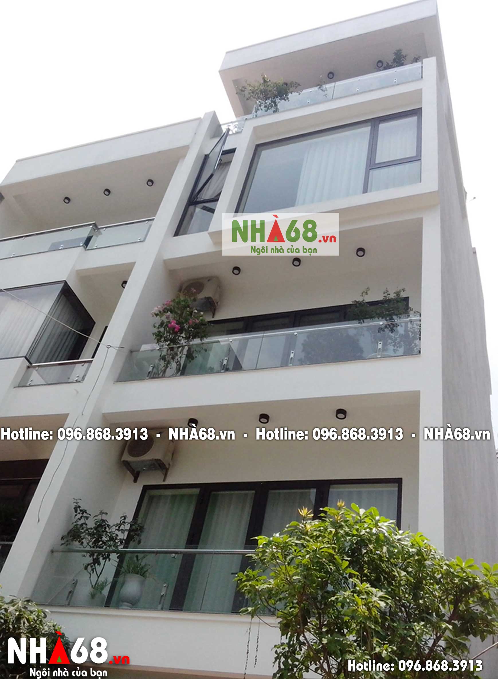 Thiết kế nhà phố 4,5 tầng khu đấu giá Ngô Thì Nhậm, quận Hà Đông, Hà Nội | Nhà 68